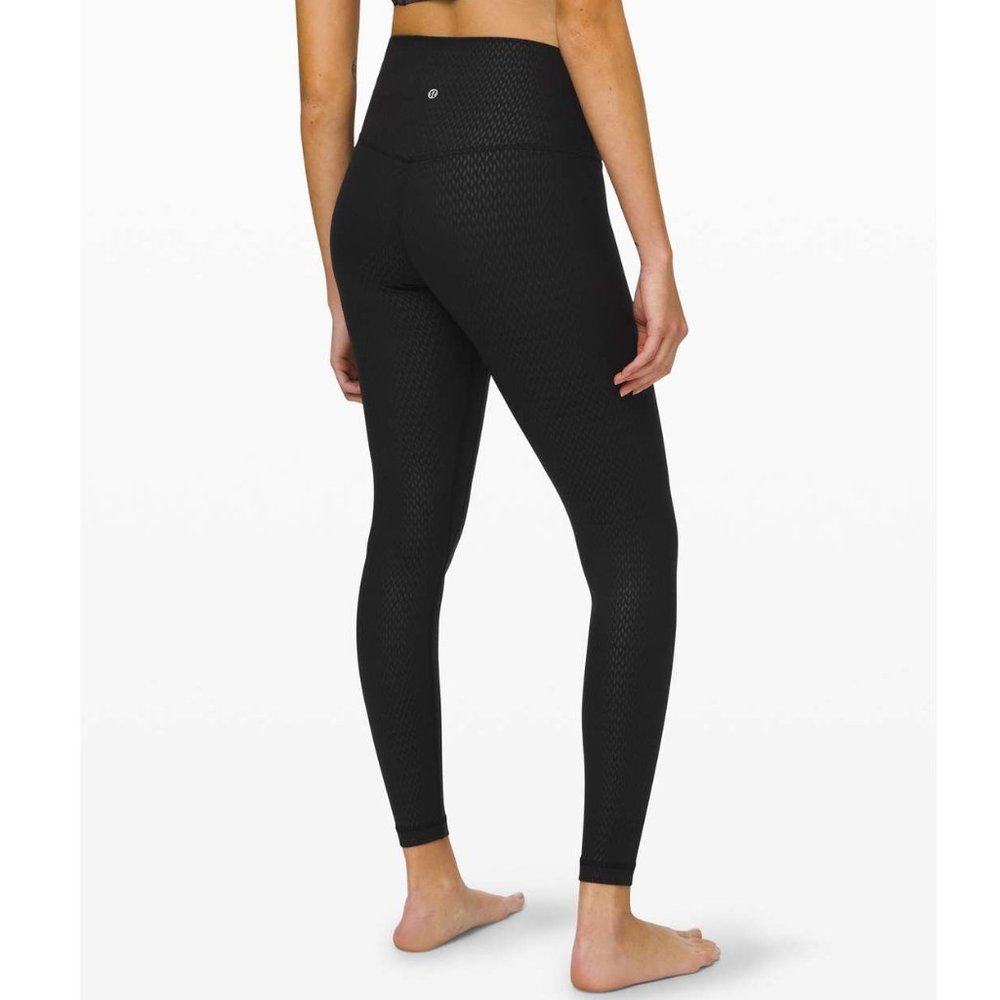 Lululemon Align High-Rise Pant 28" / Size 4 / Diverge Emboss Black Nulu